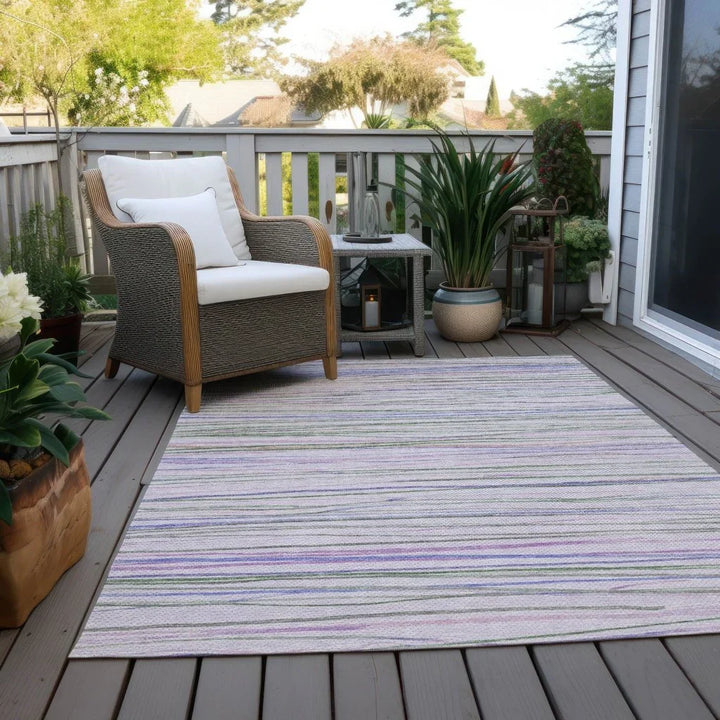 Prizme Purple Washable Indoor - Outdoor Rug - LOOMLAN - LOOMLAN Rugs - Outdoor Rugs