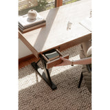  Profecto Modern Oak Wood Desk With Drawer Moe' Home