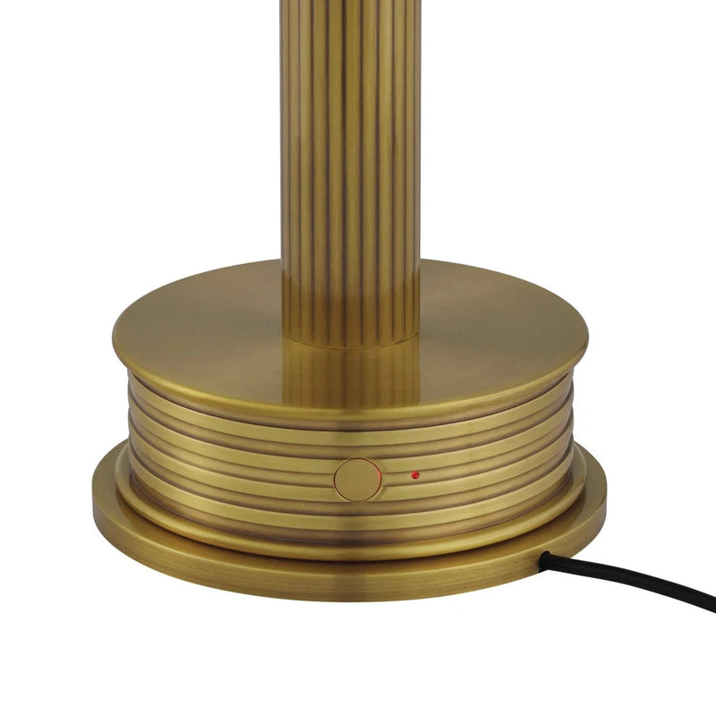 Promenade Brass Cordless Table Lamp-Table Lamps-Currey & Co-LOOMLAN