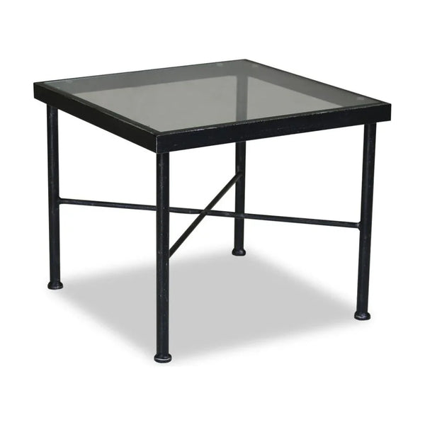 Provence Iron Square Outdoor End Table - LOOMLAN - Sunset West - Outdoor Side Tables