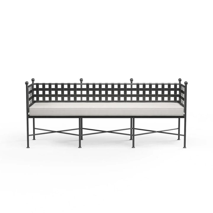 Provence Sunbrella Outdoor Bench-Outdoor Benches-Sunset West-LOOMLAN