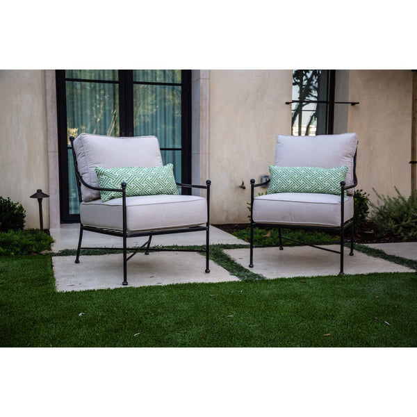 Provence Sunbrella Outdoor Club Chair-Outdoor Accent Chairs-Sunset West-LOOMLAN