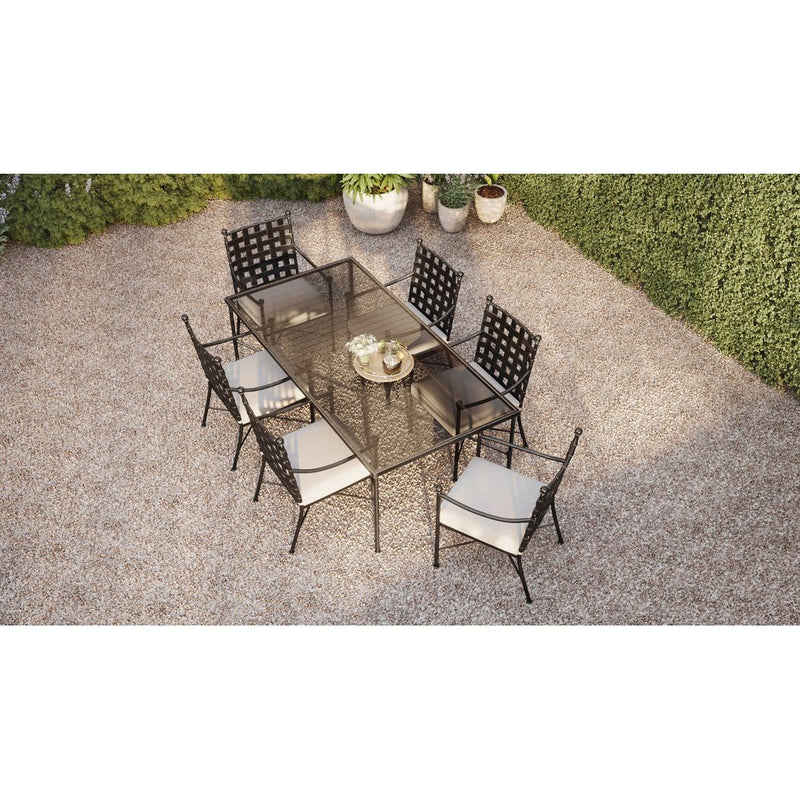 Provence Sunbrella Outdoor Dining Chair 2PC-Outdoor Dining Chairs-Sunset West-LOOMLAN