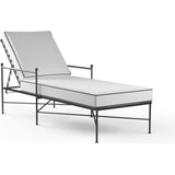 Provence Sunbrella Outdoor Lounge Chaise-Outdoor Chaises-Sunset West-Contrast Spectrum-LOOMLAN