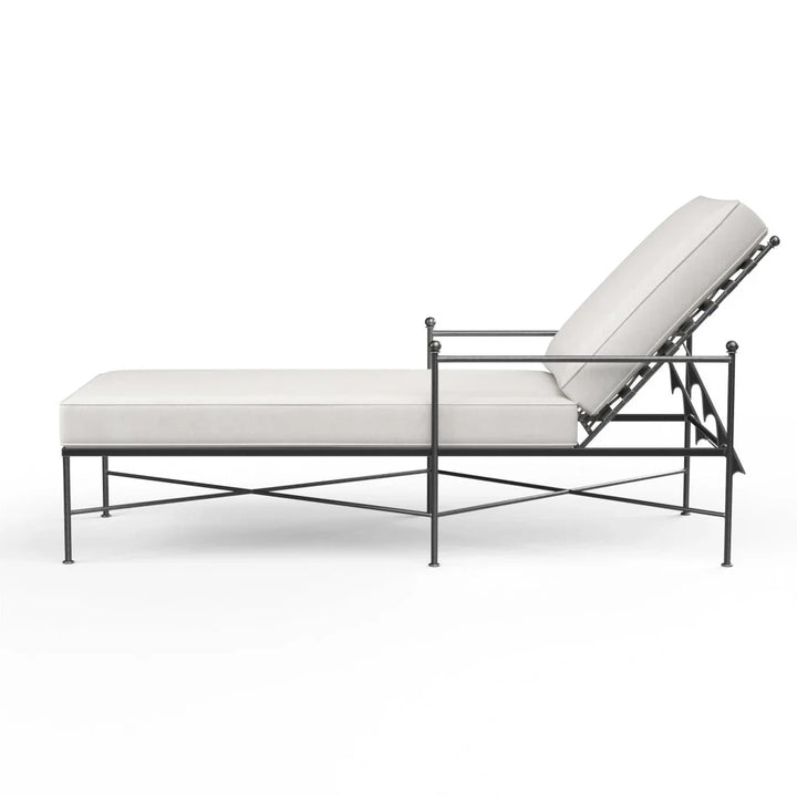 Provence Sunbrella Outdoor Lounge Chaise-Outdoor Chaises-Sunset West-LOOMLAN
