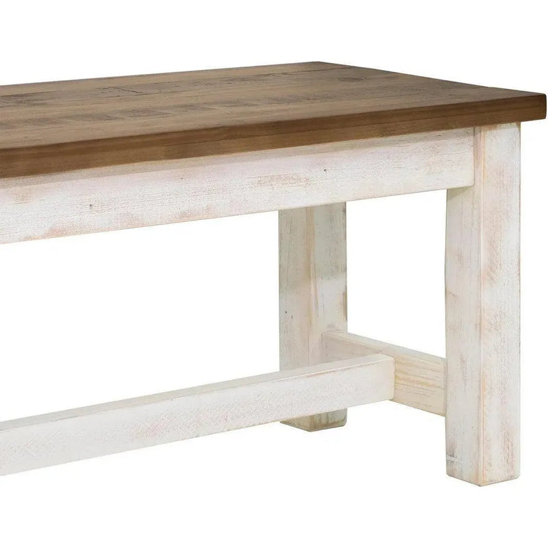 Provence Wood Brown Bench-Dining Benches-LH Imports-LOOMLAN