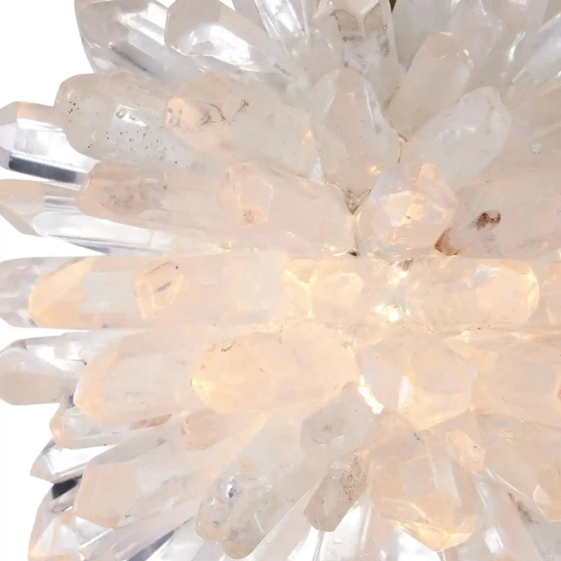 Purity Quartz Light Radiates Warm Glow Pendant