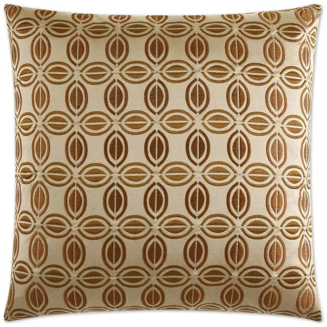 Puzzle Brown Throw Pillow With Insert