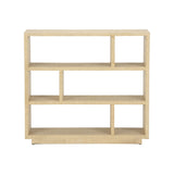 Puzzlea Raffia Warp Bookshelf-Bookcases-Chelsea House-LOOMLAN