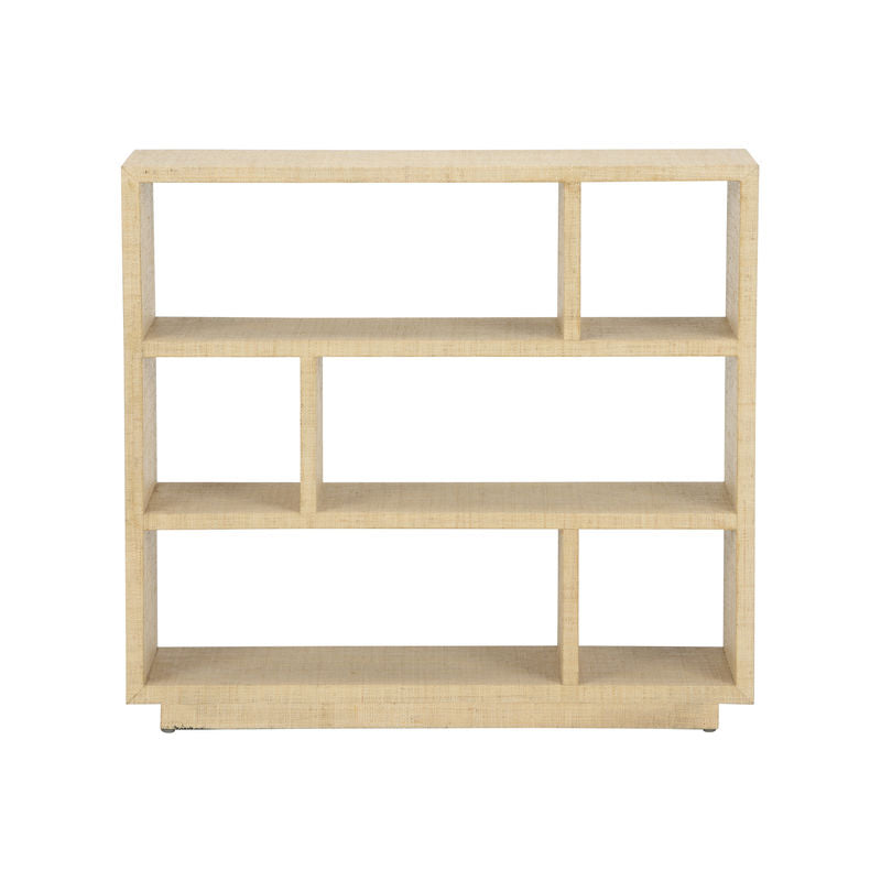 Puzzlea Raffia Warp Bookshelf-Bookcases-Chelsea House-LOOMLAN