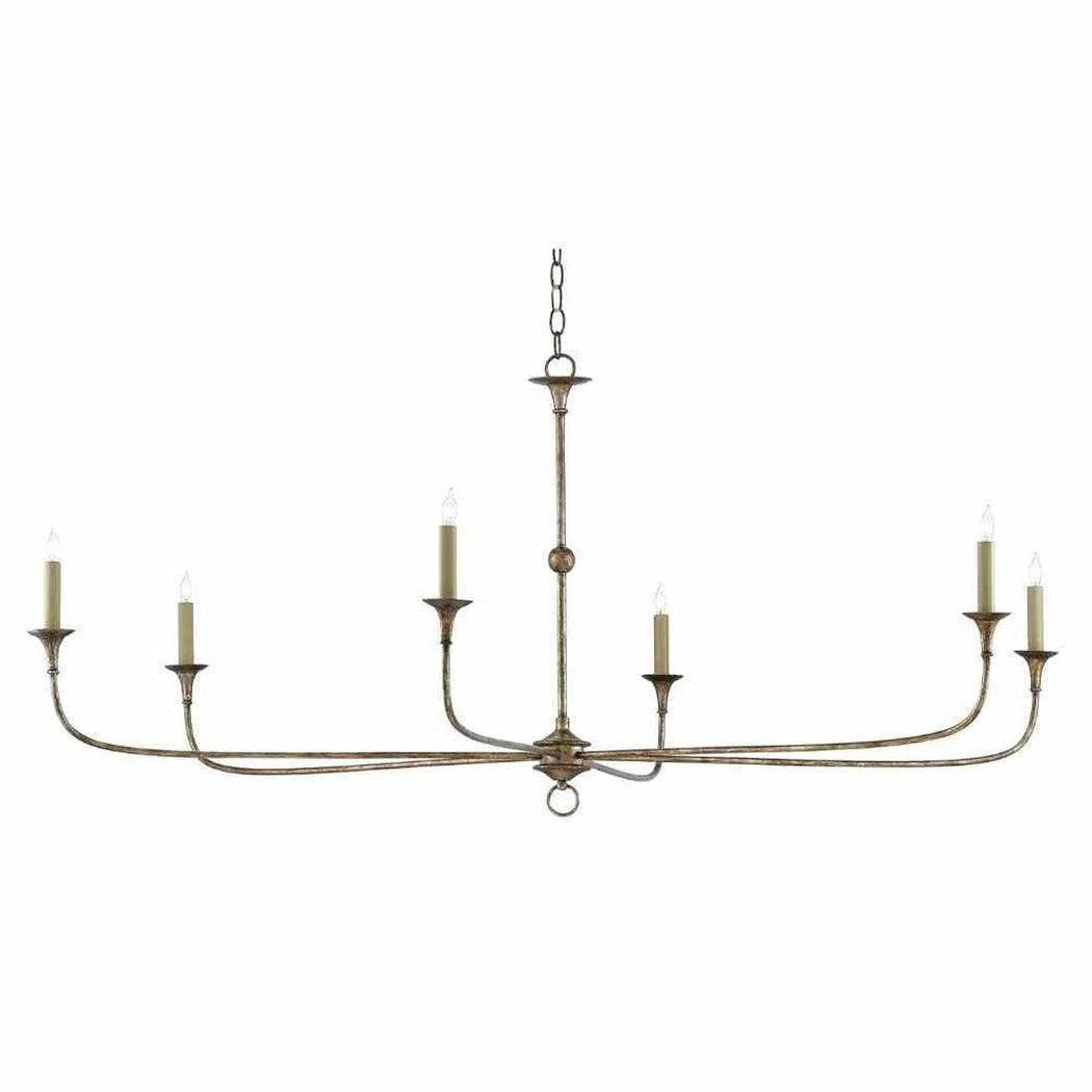 Pyrite Bronze Nottaway Bronze Large Chandelier