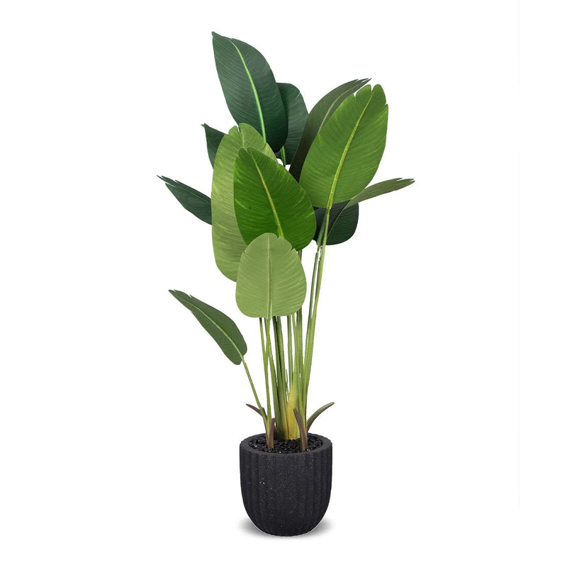 Faux Botanical Indoor Traveler's Palm Planter