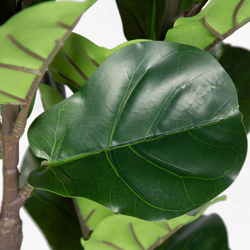 Faux Botanical Indoor Fiddle Leaf Tree Planter