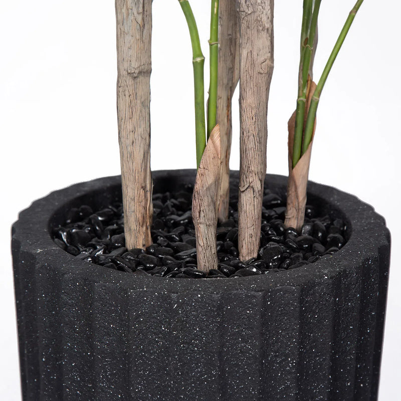 Faux Botanical Outdoor Madagascar Palm Planter