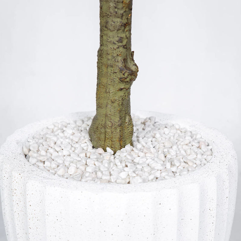 Faux Botanical Indoor Olive Tree Planter