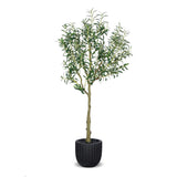 Faux Botanical Indoor Olive Tree Planter