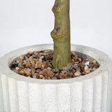 Faux Botanical Indoor Eucalyptus Tree Planter