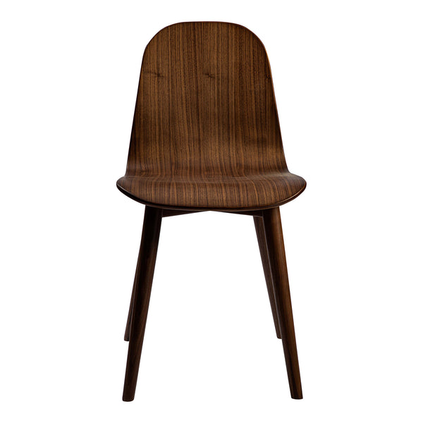 Lissi Solid Walnut Reddish Brown Armless Dining Chair