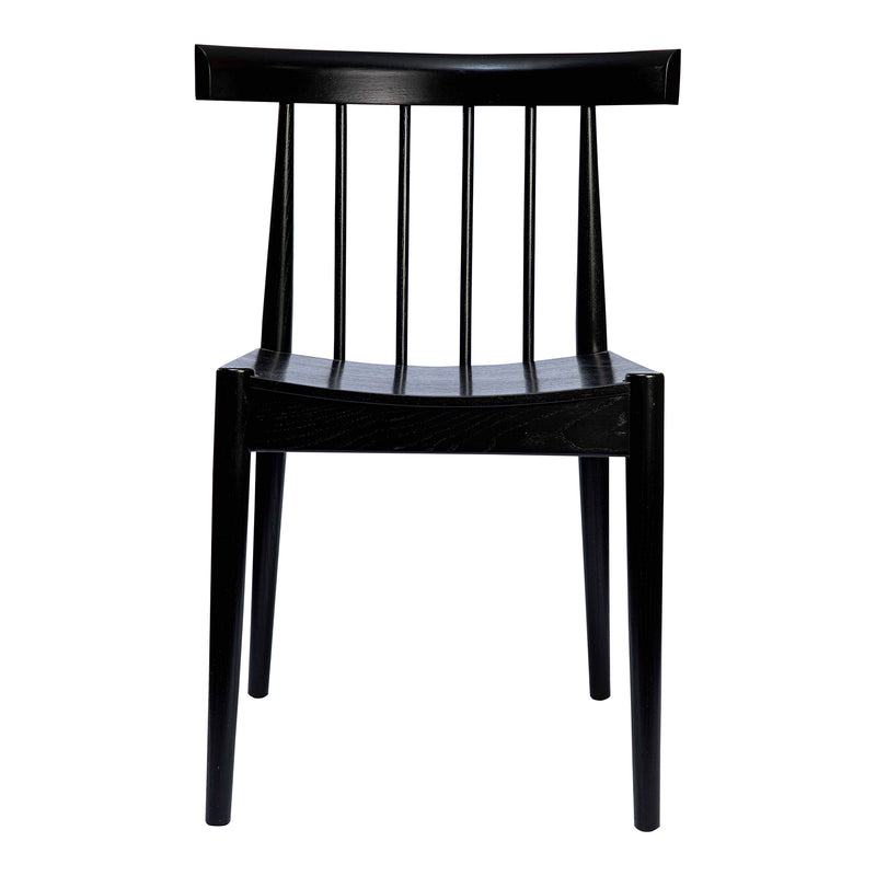 Day Rubberwood Black Armless Dining Chair