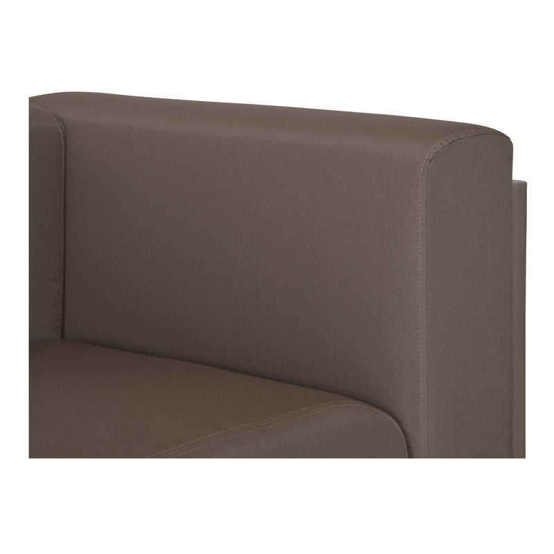 Suri Polyester and Polypropylene Coffee Brown Outdoor 2-Seat Sofa