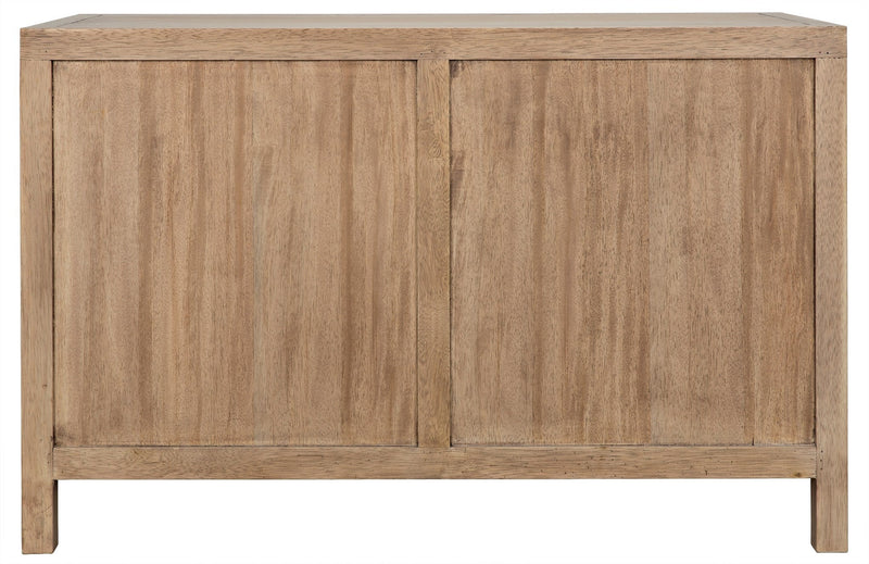 Quadrant Wood Sideboard With 2 Doors-Sideboards-Noir-LOOMLAN