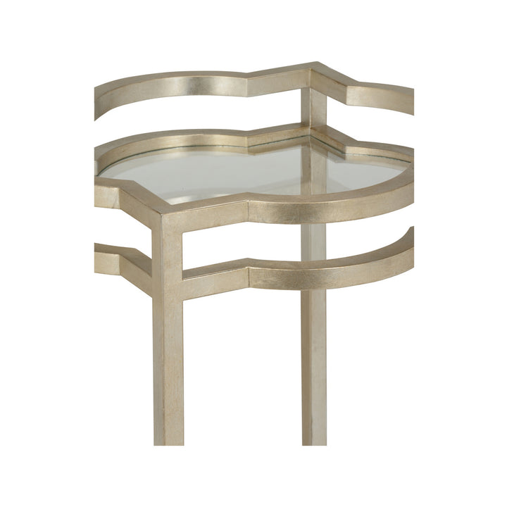 Quatrefoil Silver Bar Cart-Home Bar Carts-Chelsea House-LOOMLAN