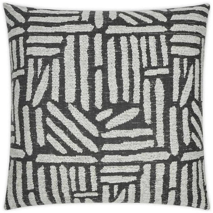 Quinn Coal Global Grey Large Throw Pillow Insert - LOOMLAN - D.V. Kap - Throw Pillows