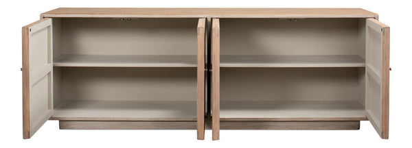 Quinn Sideboard Stone Grey Cabinet For Living Room-Sideboards-Sarreid-LOOMLAN