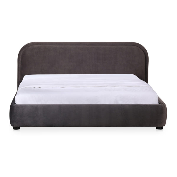 Colin Polyester and Solid Pine Coffee Black Queen Bed