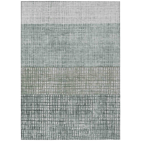 Raeon Aqua Washable Indoor-Outdoor Rug