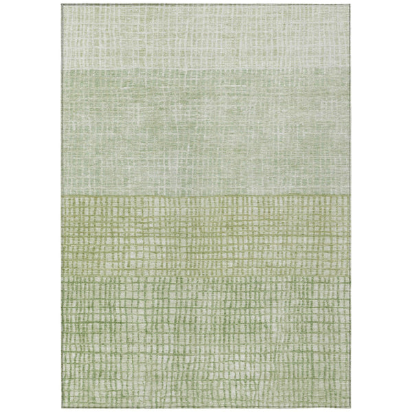 Raeon Green Washable Indoor-Outdoor Rug