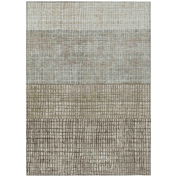 Raeon Taupe Washable Indoor-Outdoor Rug