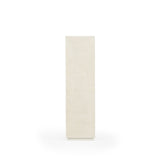 Raffia Raffia Covered White Pedestal-Side Tables-Chelsea House-LOOMLAN