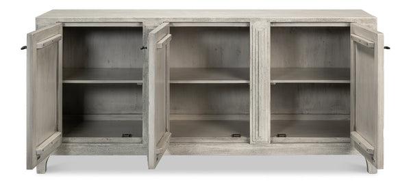 Rafina Three Door Sideboard Cabinet For Living Room-Sideboards-Sarreid-LOOMLAN