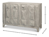 Rafina Two Door Sideboard Cabinet For Living Room-Sideboards-Sarreid-LOOMLAN
