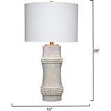 Rail Polyresin Classic Table Lamp