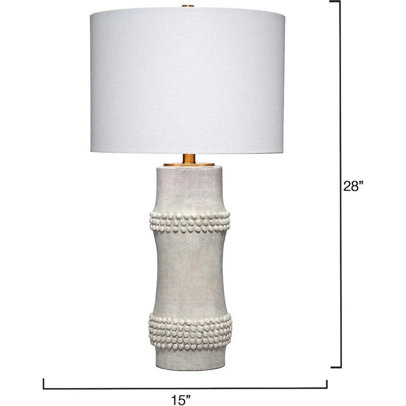 Rail Polyresin Classic Table Lamp