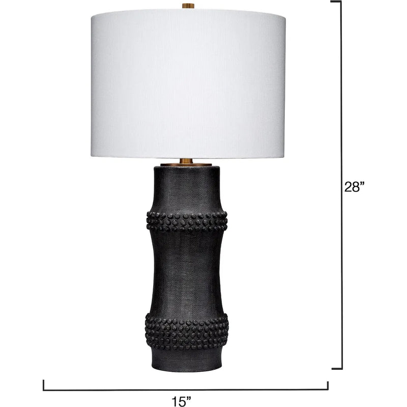 Rail Polyresin Classic Table Lamp