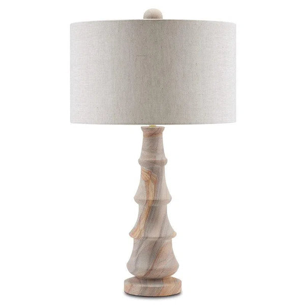 Rainbow Sandstone Petra Table Lamp Table Lamps LOOMLAN By Currey & Co