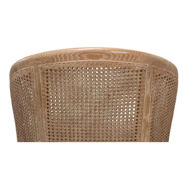 Randolph Wing Accent Chair Cane & Wood Frame - LOOMLAN - Sarreid - Accent Chairs