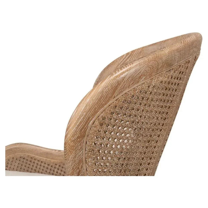 Randolph Wing Accent Chair Cane & Wood Frame - LOOMLAN - Sarreid - Accent Chairs