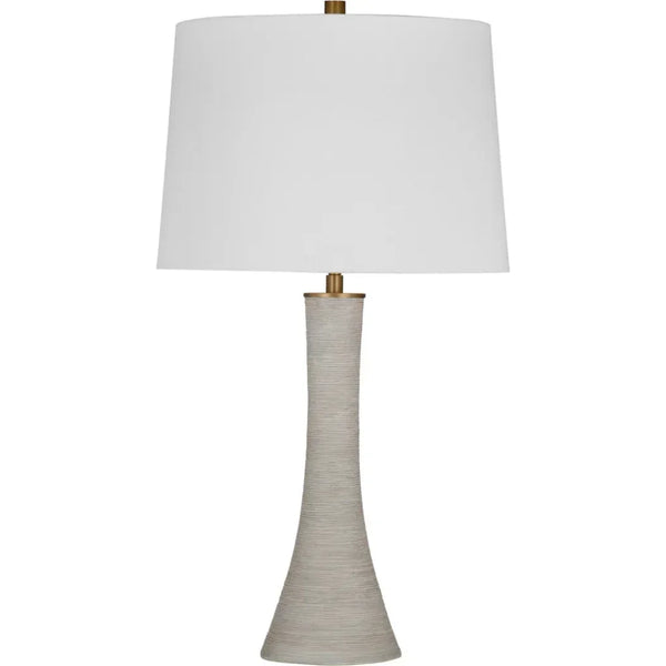 Ranier Gray Resin Table Lamp - LOOMLAN - Bassett Mirror - Table Lamps