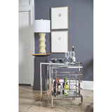 Rankin Nickel Fame Bar Cart-Home Bar Carts-Chelsea House-LOOMLAN