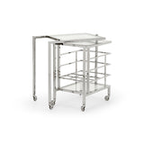 Rankin Nickel Fame Bar Cart-Home Bar Carts-Chelsea House-LOOMLAN