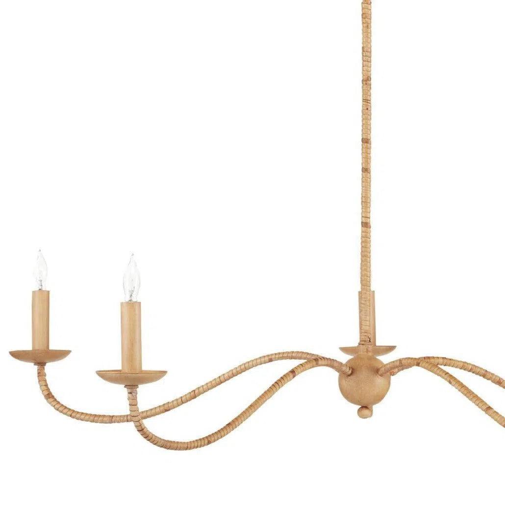 Rattan Natural Rattan Saxon Rattan Small Chandelier