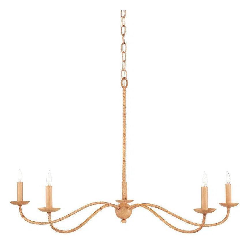 Rattan Natural Rattan Saxon Rattan Small Chandelier