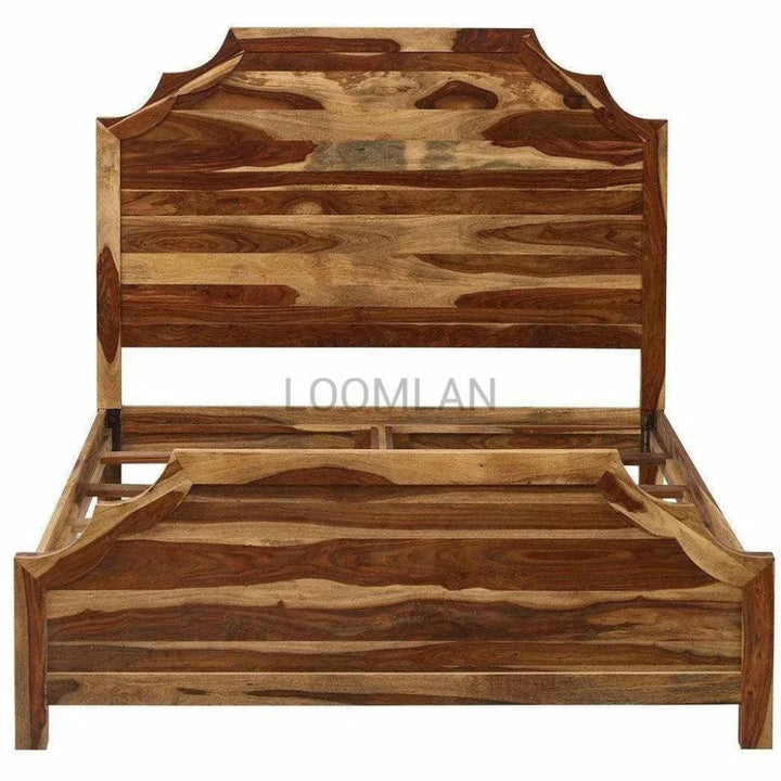 Panel Bed Frame with Headboard & Footboard - LOOMLAN - LOOMLAN - Beds