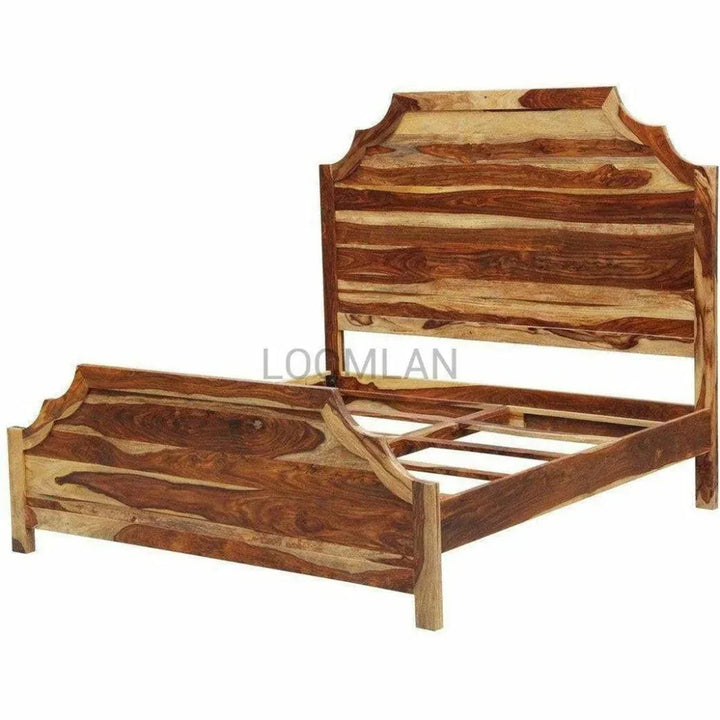 Panel Bed Frame with Headboard & Footboard - LOOMLAN - LOOMLAN - Beds