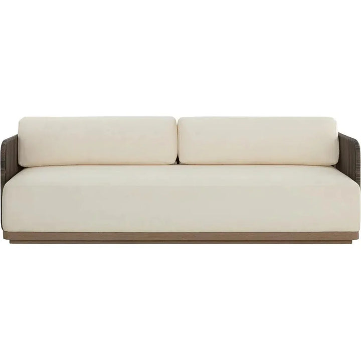 Ravenna Sofa Stinson Cream Outdoor Modern - LOOMLAN - SUNPAN - Outdoor Sofas & Loveseats