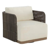 Ravenna Swivel Armchair Stinson Cream Outdoor Chair